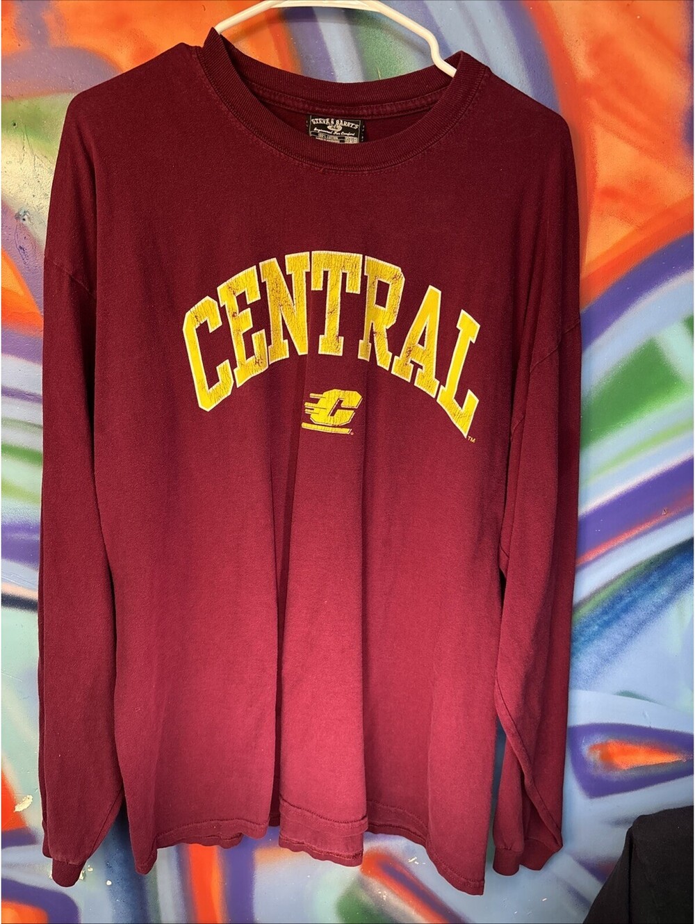 Steve & Barry's Vintage Central University Long Sleeve T Xl